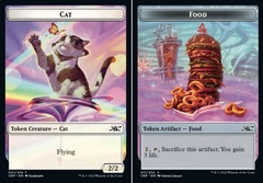 Cat (001) // Food (011) Double-Sided Token - Foil