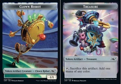 Clown Robot Token (002) // Treasure Token (013) - Foil