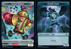 Clown Robot (003) // Storm Crow (005) Double-Sided Token - Foil