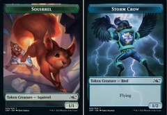 Squirrel (008) // Storm Crow (005) Double-Sided Token - Foil