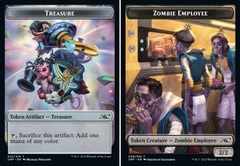 Treasure (013) // Zombie Employee (006) Double-Sided Token - Foil