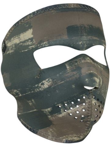 Full Mask Neoprene Dark Brushed Camo