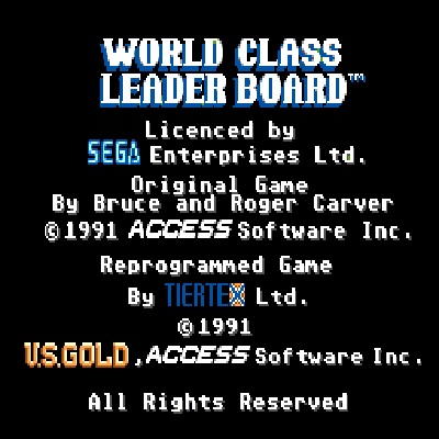 World Class Leader Board