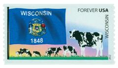 First-Class Forever Stamp - Flags of Our Nation: Wisconsin
