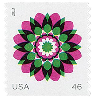 Kaleidoscope Flowers: Violet and Green
