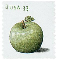 Apples coil stamp-Granny Smith