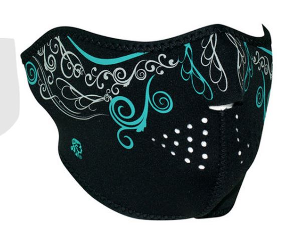 HALF MASK NEOPRENE VENETIAN GLOW IN THE DARK