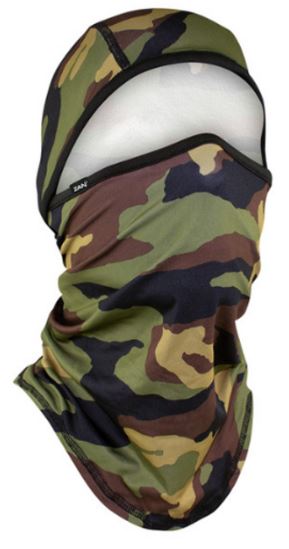 CONVERTIBLE BALACLAVA SPORTFLEX® SERIES WOODLAND CAMO