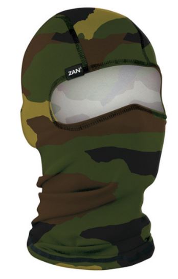 POLYESTER BALACLAVA WOODLAND CAMO