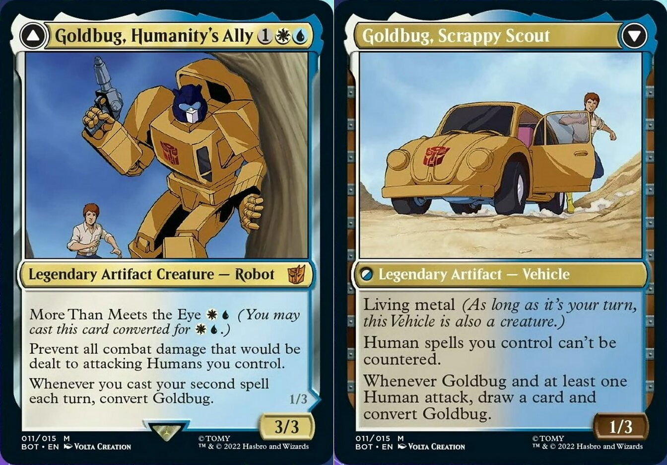 Goldbug, Humanitys Ally // Goldbug, Scrappy Scout