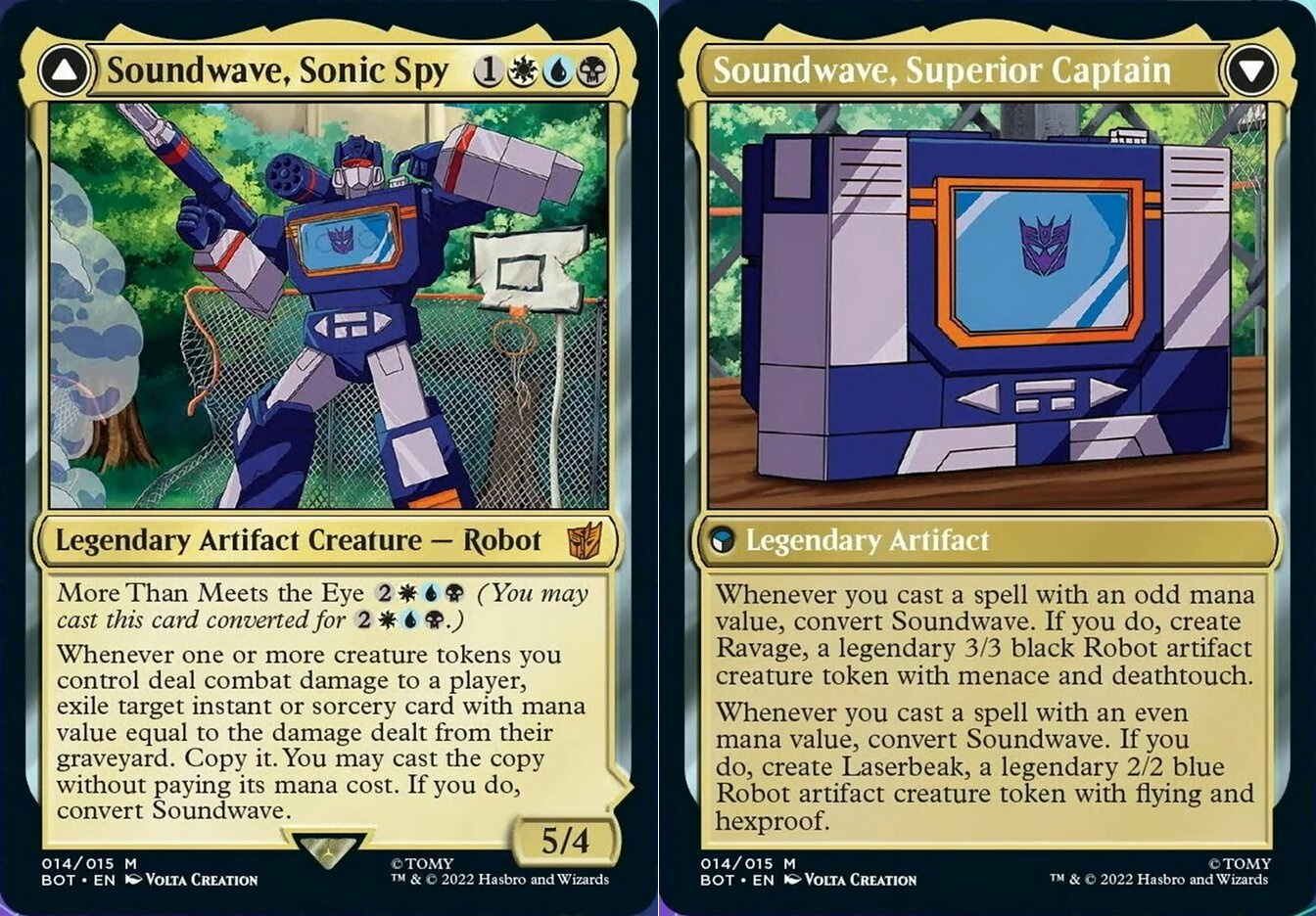 Soundwave, Sonic Spy // Soundwave, Superior Captain - Foil