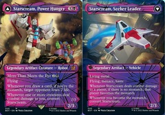 Starscream, Power Hungry // Starscream, Seeker Leader (020) (Borderless) - Shattered Glass Foil