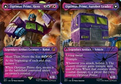 Optimus Prime, Hero // Optimus Prime, Autobot Leader - Foil - Shattered Glass