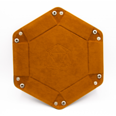 Hexagon Dice Tray - Brown