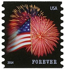 First-Class Forever Stamp - The Star Spangled Banner (CCL Label, coil)