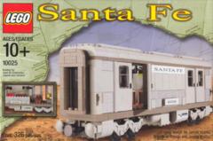 LEGO 10025 Santa Fe Cars - Set 1 (Mail or Baggage Car)