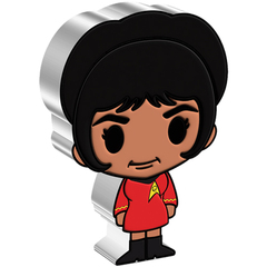 2022 1 oz Niue Silver Chibi Star Trek Nyota Uhura Shaped Coin