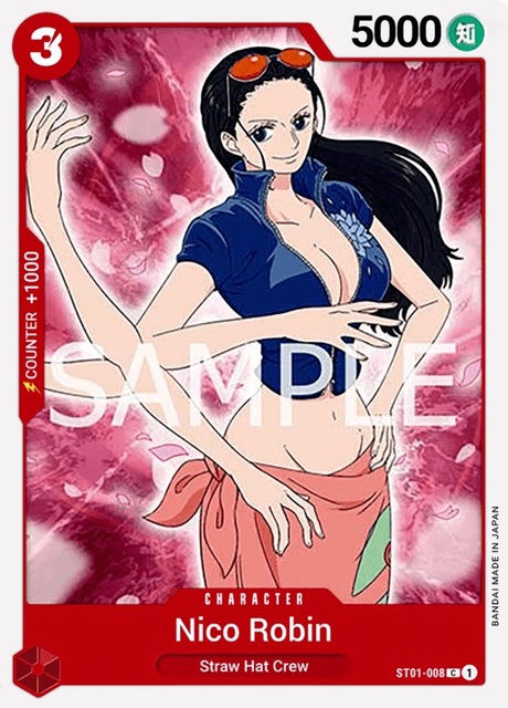 Nico Robin - ST01-008 - C - (Super Pre-Release Stamp)