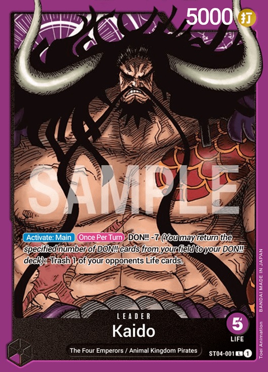Kaido - ST04-001 - L - (Super Pre-Release Stamp)