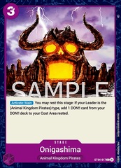 Onigashima Island - ST04-017 - C - (Super Pre-Release Stamp)