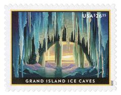 2020 $26.35 Grand Island Ice Caves, Express Mail