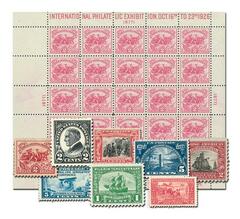 Complete Commemorative Decade Set - 32 stamps plus White Plains Souvenir Sheet