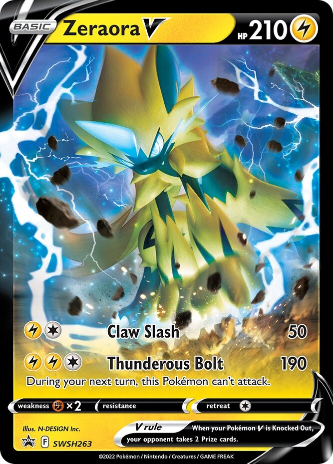 1x Zeraora V - SWSH263 - SWSH Black Star Promos NM-Mint Pokemon