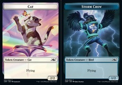 Cat (001) // Storm Crow (005) Double-Sided Token - Foil