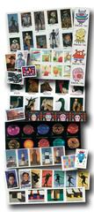 Complete Imperforate Commemorative Year Set, 69 stamps