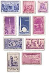 1938-39 Commemorative Stamp Year Set