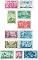 1945 Commemorative Stamp Year Set