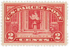 2c Parcel Post Stamp - City Carrier