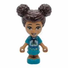 LEGO Friends Liz - Micro Doll with Dark Turquoise Dress and Rainbow Hoodie