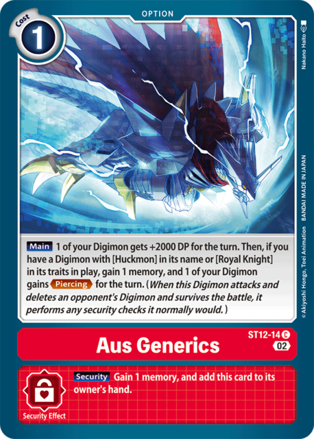 Aus Generics - ST12-14 - C