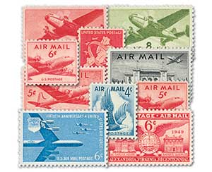 Airmails, 10 Stamps