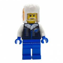 LEGO Man, Orange Ushanka Hat