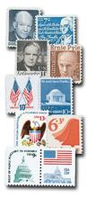 1970-79 Complete Regular Issue Decade Set, 64 stamps