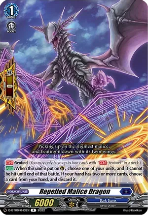 Repelled Malice Dragon - D-BT06/043EN - R