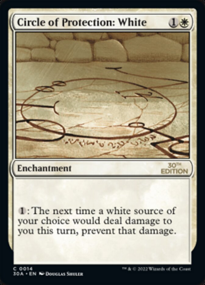 Circle of Protection: White - Modern Frame