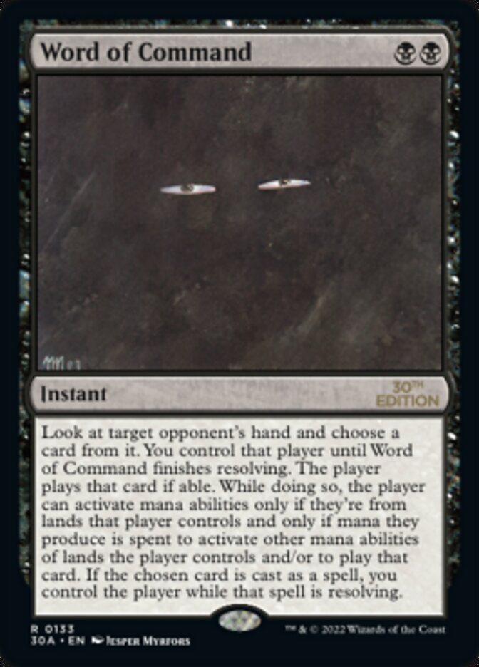 Word of Command - Modern Frame