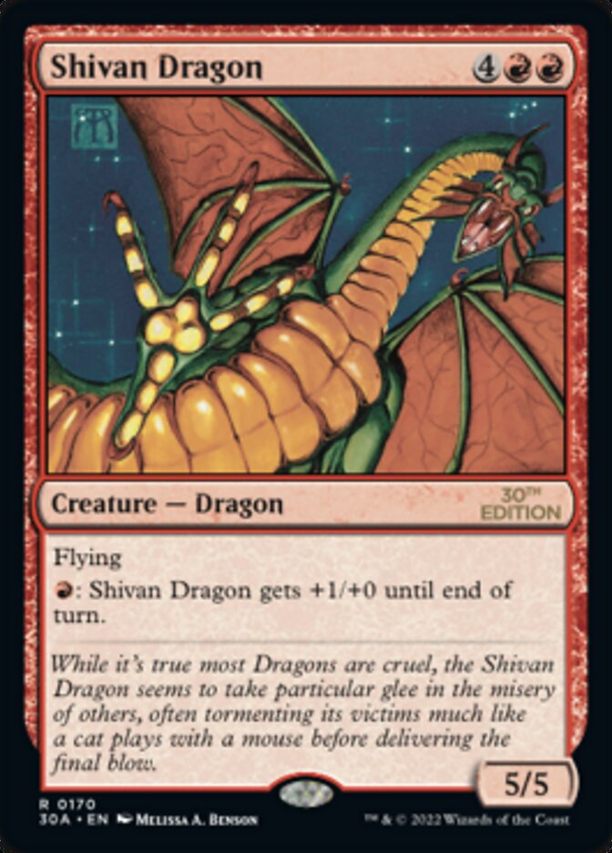 Shivan Dragon - Modern Frame