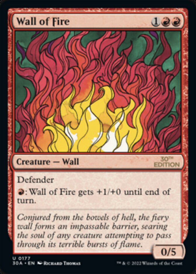 Wall of Fire - Modern Frame