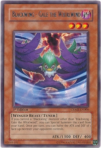 Blackwing - Gale the Whirlwind - CRMS-EN008 - Rare - Unlimited Edition