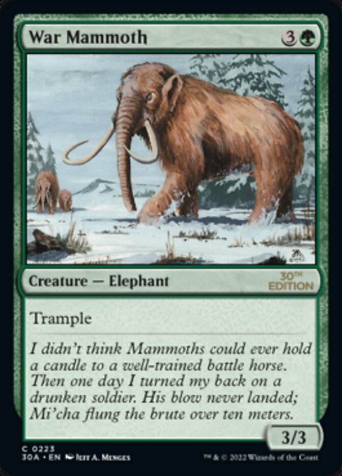 War Mammoth - Modern Frame