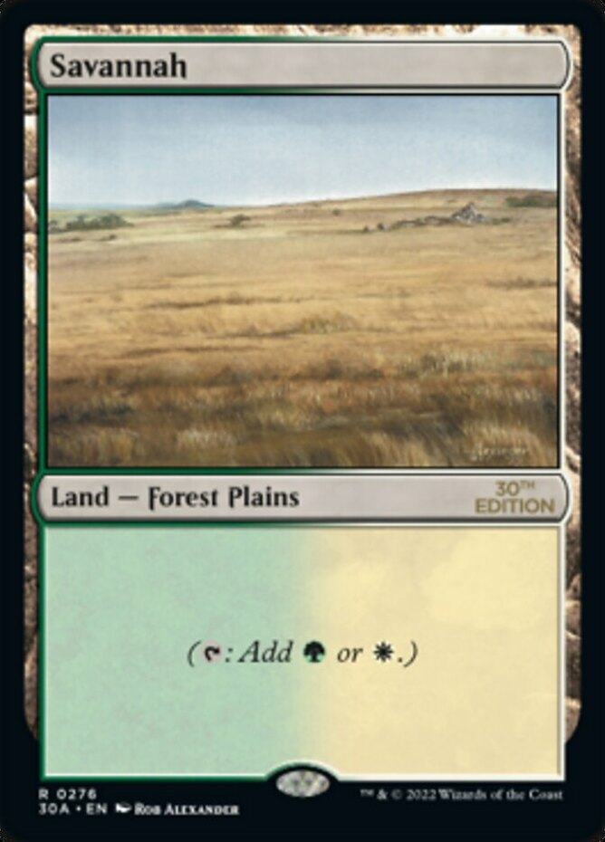 1x Savannah - Modern Frame NM-Mint, English 30th Anniversary