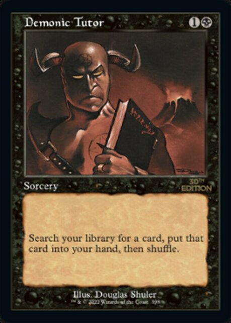 Demonic Tutor - Retro Frame