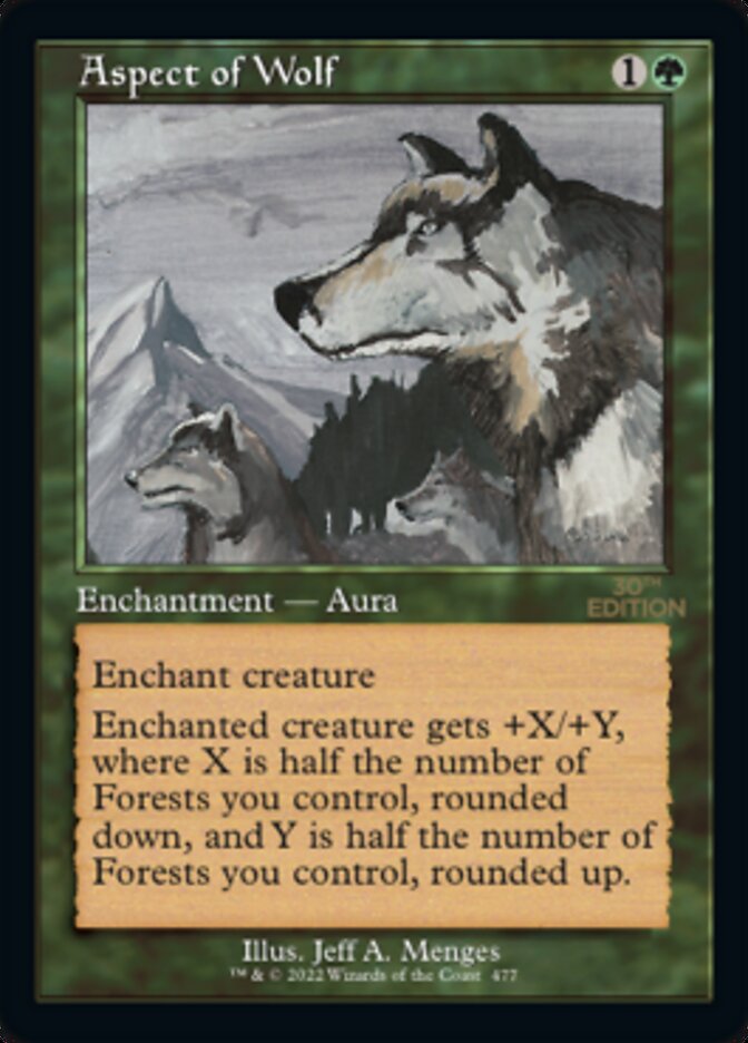 Aspect of Wolf - Retro Frame