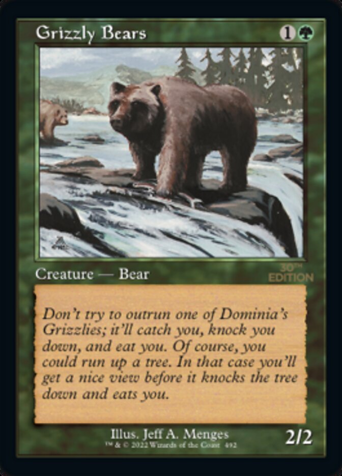 Grizzly Bears - Retro Frame