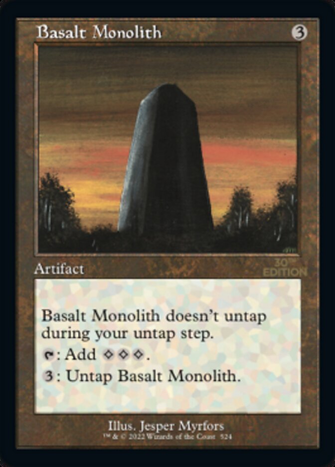 Basalt Monolith - Retro Frame