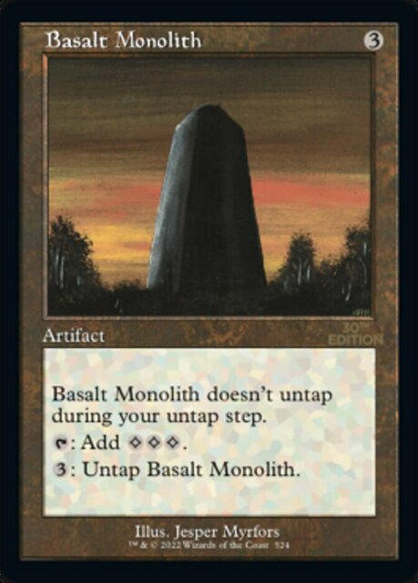 Basalt Monolith - Retro Frame